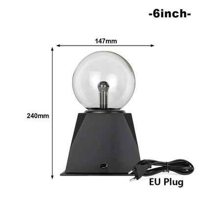 "3/8 Inch Plasma Ball Lamp - LED Night Light"