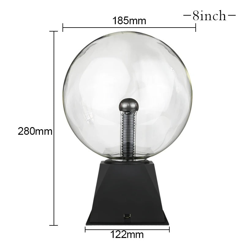 "3/8 Inch Plasma Ball Lamp - LED Night Light"