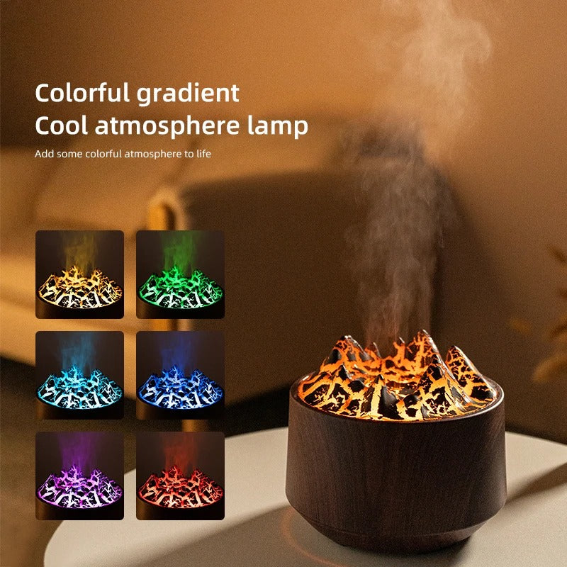 New Volcano Remote Control Humidifier is an innovative and multifunctional device that combines humidification, essential oil diffusion, and atmospheric lighting