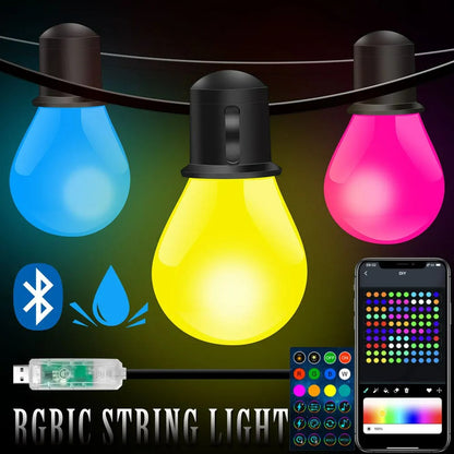 Smart G40 LED String Lights for Indoor & Outdoor Decoration