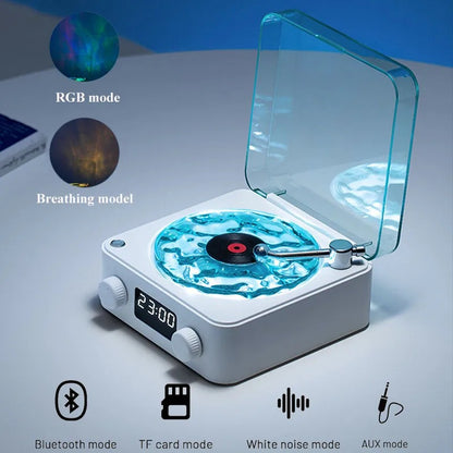 Mini Retro Bluetooth Speaker with White Noise & RGB Light