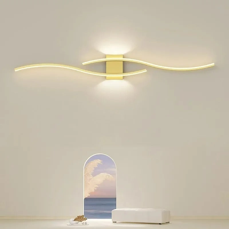 "Modern LED Wall Lamp Long Strip Sconce for Living Room, Bedroom & Indoor Lighting