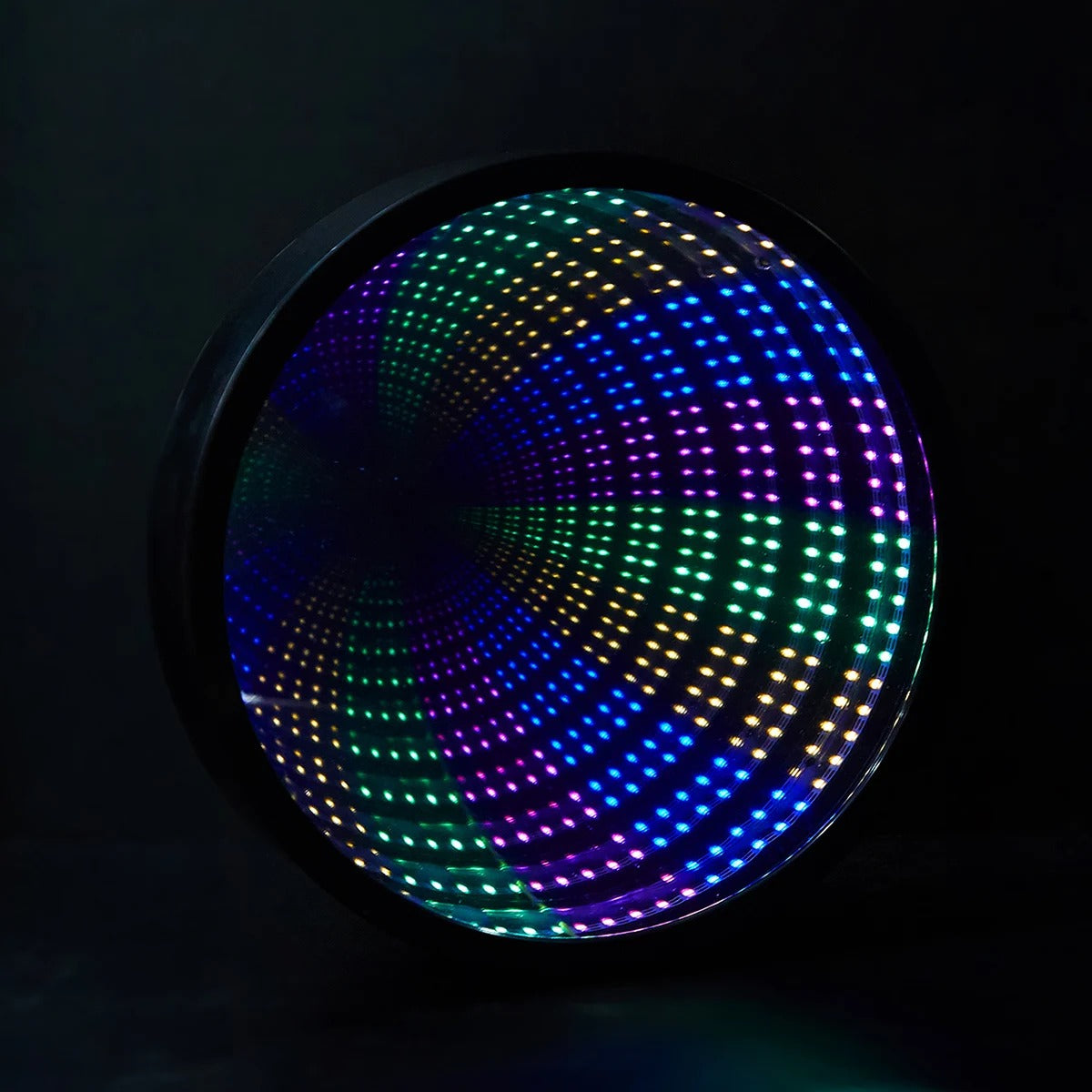 LED Infinity Mirror Light - Wall & Table Mounted, Battery Powered