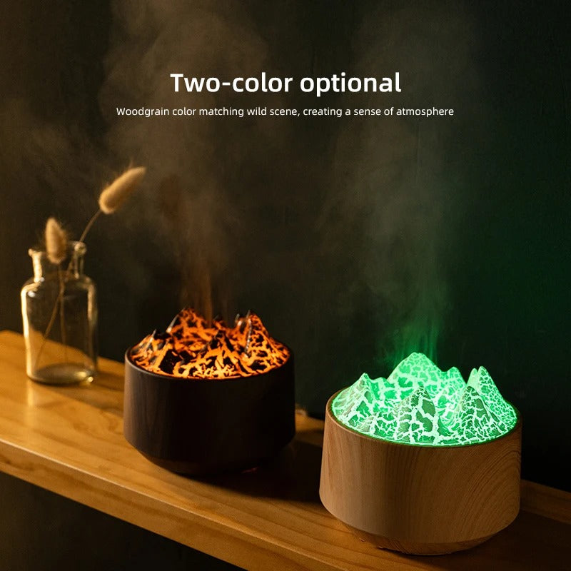 New Volcano Remote Control Humidifier is an innovative and multifunctional device that combines humidification, essential oil diffusion, and atmospheric lighting