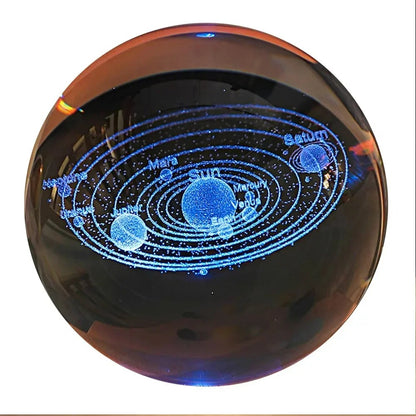 3D Crystal Lights Lamp – Planetary Galaxy Night Light