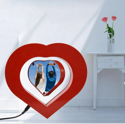 Magnetic Levitation Floating Heart-Shaped Photo Frame – Creative & Romantic Gift