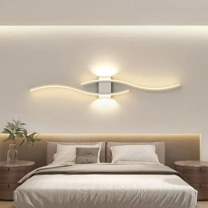 "Modern LED Wall Lamp Long Strip Sconce for Living Room, Bedroom & Indoor Lighting