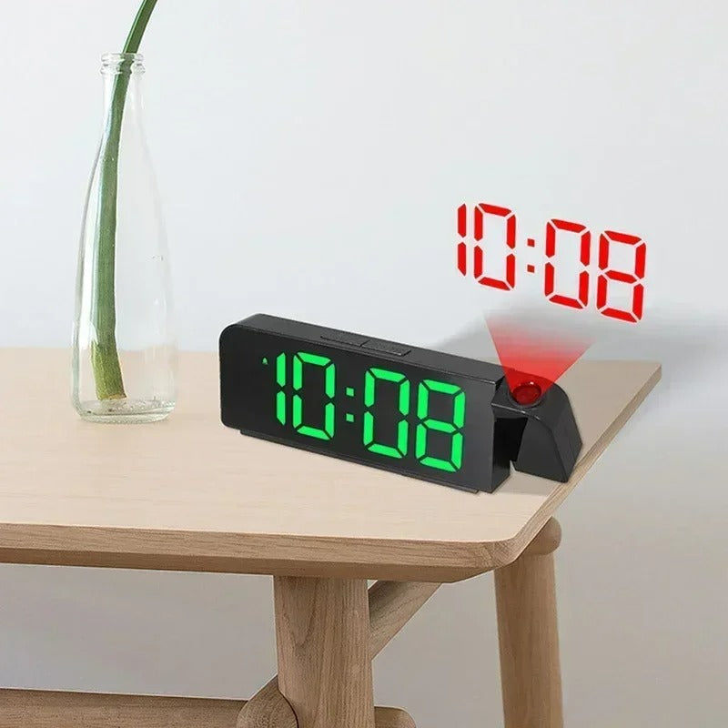 180° Rotation Digital Projection Alarm Clock with Night Mode