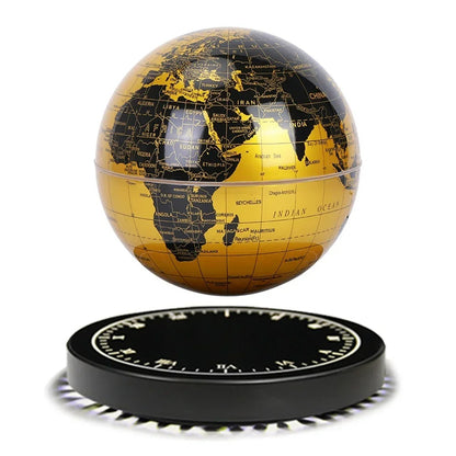 Magnetic Levitation Globe with LED Light – 3D Rotating Desktop Decoration