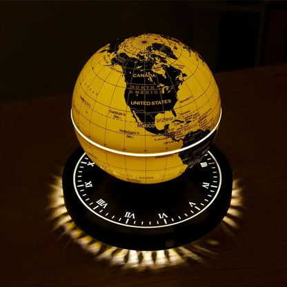 Magnetic Levitation Globe with LED Light – 3D Rotating Desktop Decoration