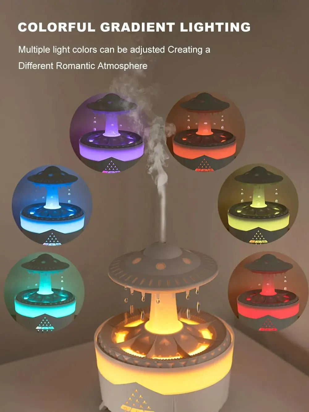 Aierwill UFO Air Humidifier - Ultrasonic Aromatherapy Diffuser