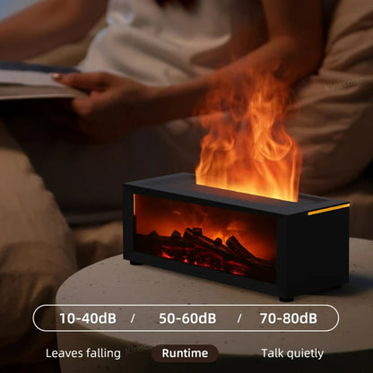 Heater-Scented Humidifier with Realistic Flame Light – Innovative Air Humidifier