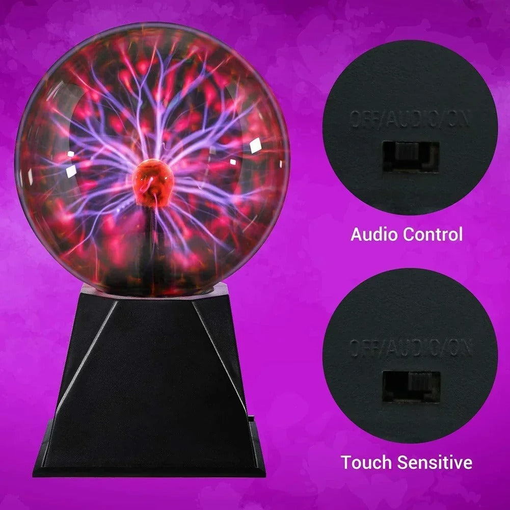 "3/8 Inch Plasma Ball Lamp - LED Night Light"