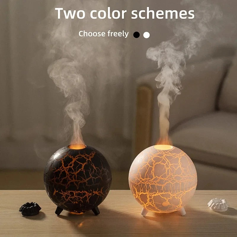 New Planet Colorful Atmosphere Lamp USB Humidifier 200ML Water Tank Can Add Essential Oil Household Mini Aroma Diffuser