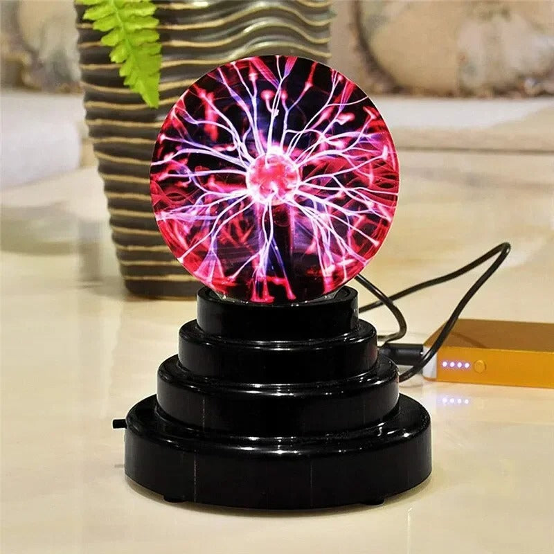 "3/8 Inch Plasma Ball Lamp - LED Night Light"