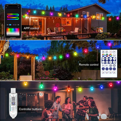 Smart G40 LED String Lights for Indoor & Outdoor Decoration