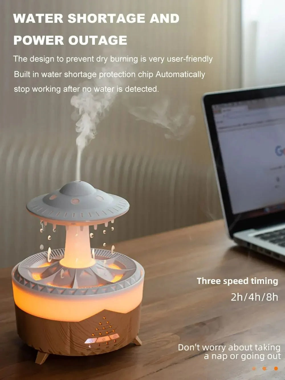 Aierwill UFO Air Humidifier - Ultrasonic Aromatherapy Diffuser