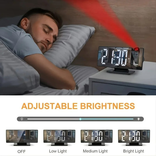 Projection Alarm Clock with Large Screen