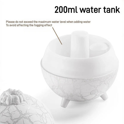 New Planet Colorful Atmosphere Lamp USB Humidifier 200ML Water Tank Can Add Essential Oil Household Mini Aroma Diffuser