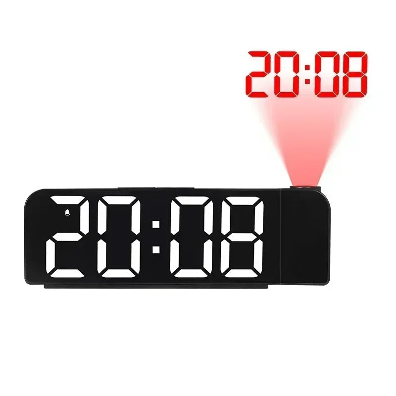 180° Rotation Digital Projection Alarm Clock with Night Mode