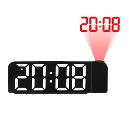 180° Rotation Digital Projection Alarm Clock with Night Mode