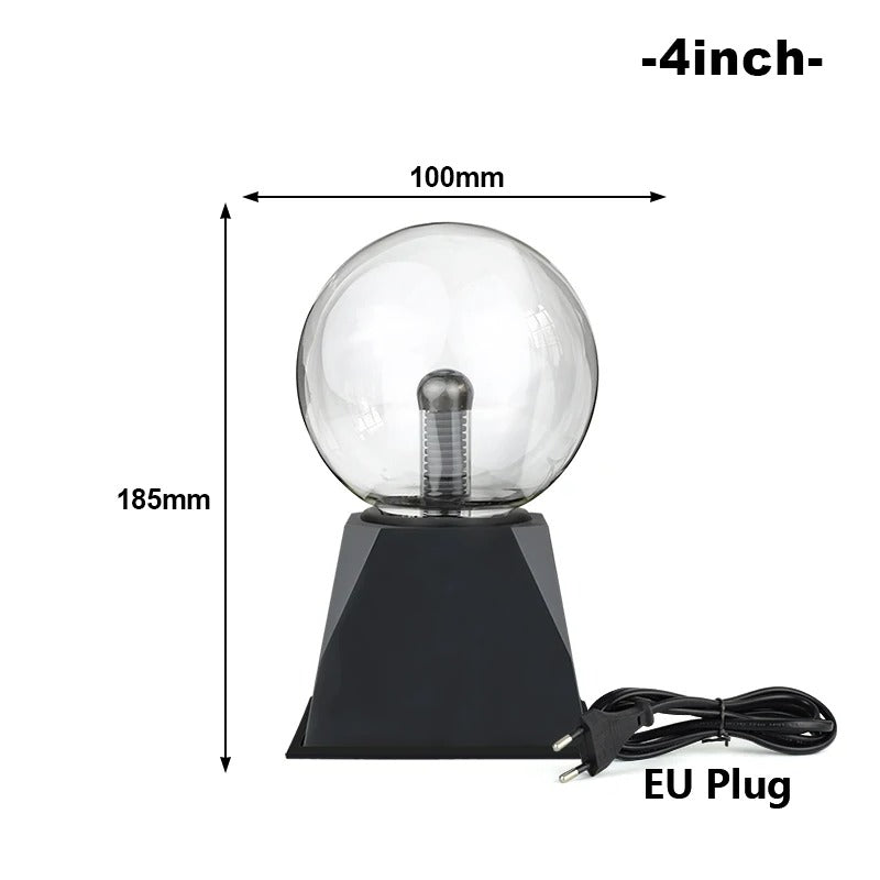 "3/8 Inch Plasma Ball Lamp - LED Night Light"