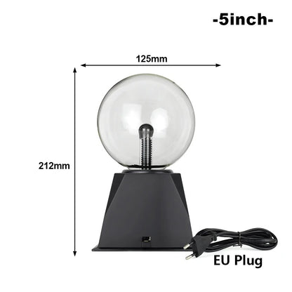 "3/8 Inch Plasma Ball Lamp - LED Night Light"