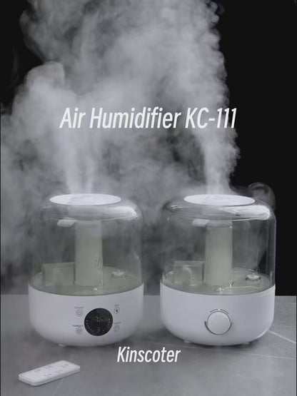 The KINSCOTER 3L Air Humidifier is a large-capacity humidifier ideal for homes and offices, featuring the following: