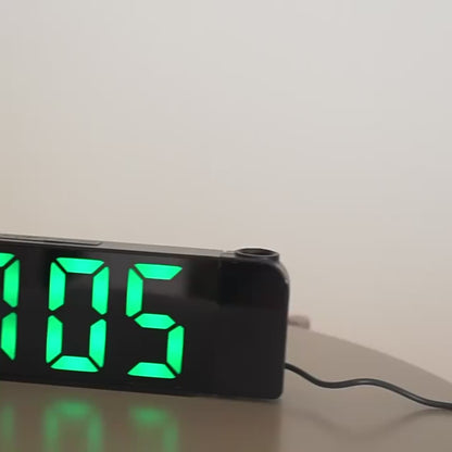 180° Rotation Digital Projection Alarm Clock with Night Mode