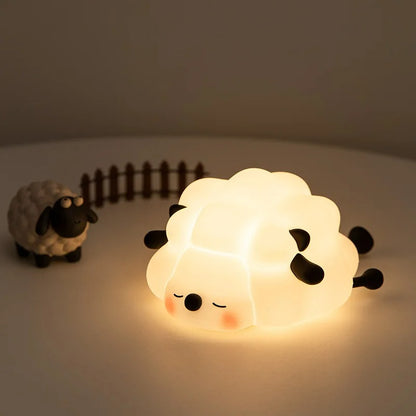 NEW Kawaii Night Light – Cartoon Dog, Cat & Duck Silicone USB Rechargeable Night Lamp