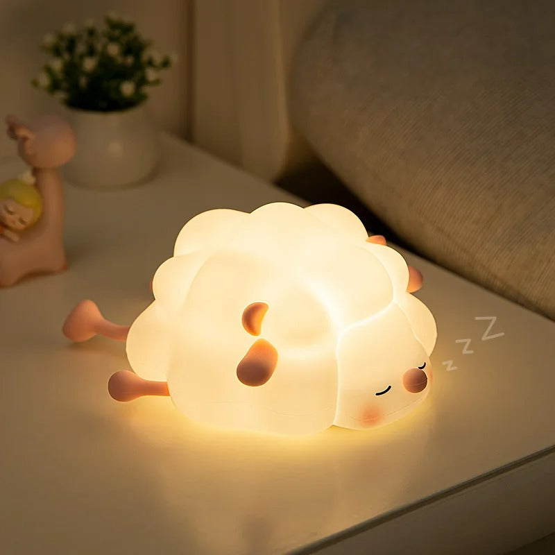 NEW Kawaii Night Light – Cartoon Dog, Cat & Duck Silicone USB Rechargeable Night Lamp