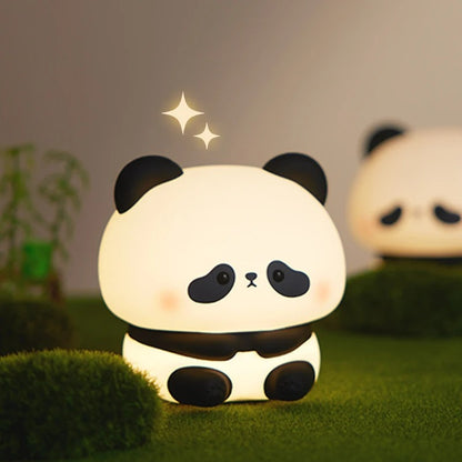 Panda LED Night Light – Cute Silicone USB Rechargeable Touch Lamp