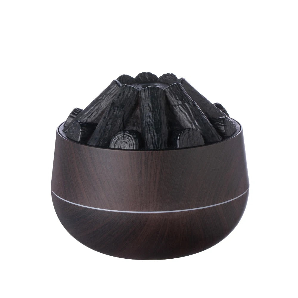 The 2024 New 300ML Artificial Charcoal Fire Air Humidifier Aroma Diffuser is a stylish and functional home